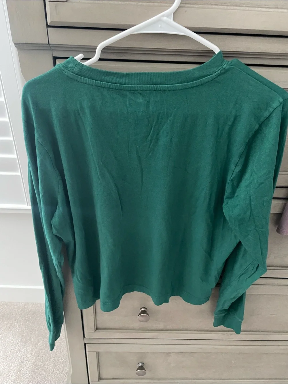 J Crew Vintage Jersey Cropped Long Sleeve Tee